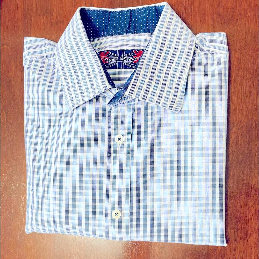 English Laundry Men’s Long Sleeve Button-Down Shirt